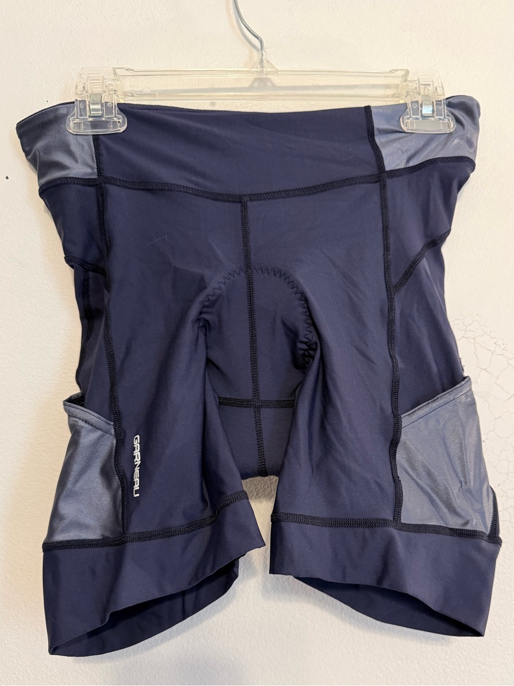 Louis Garneau Women's Neo Power Motion Compression Cycling Shorts Blue Gray